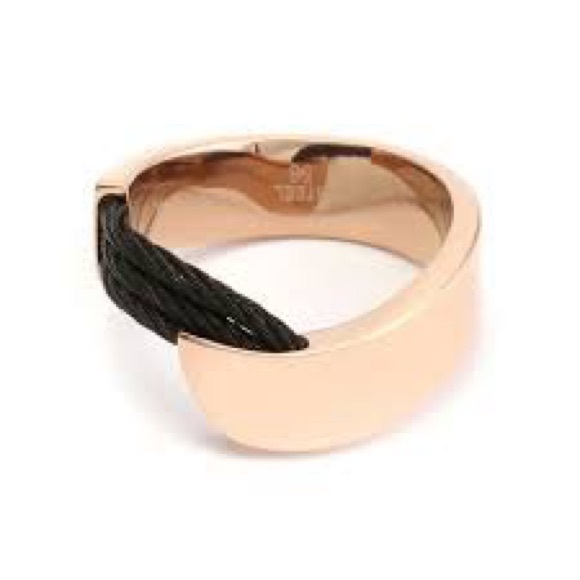 Charriol Rose Gold and Black Women's Ring - Picture 1 of 13